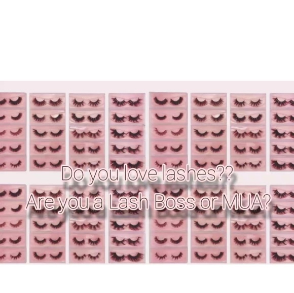 Other - 80 Mink Lashes 80free bags & 80free brushes
